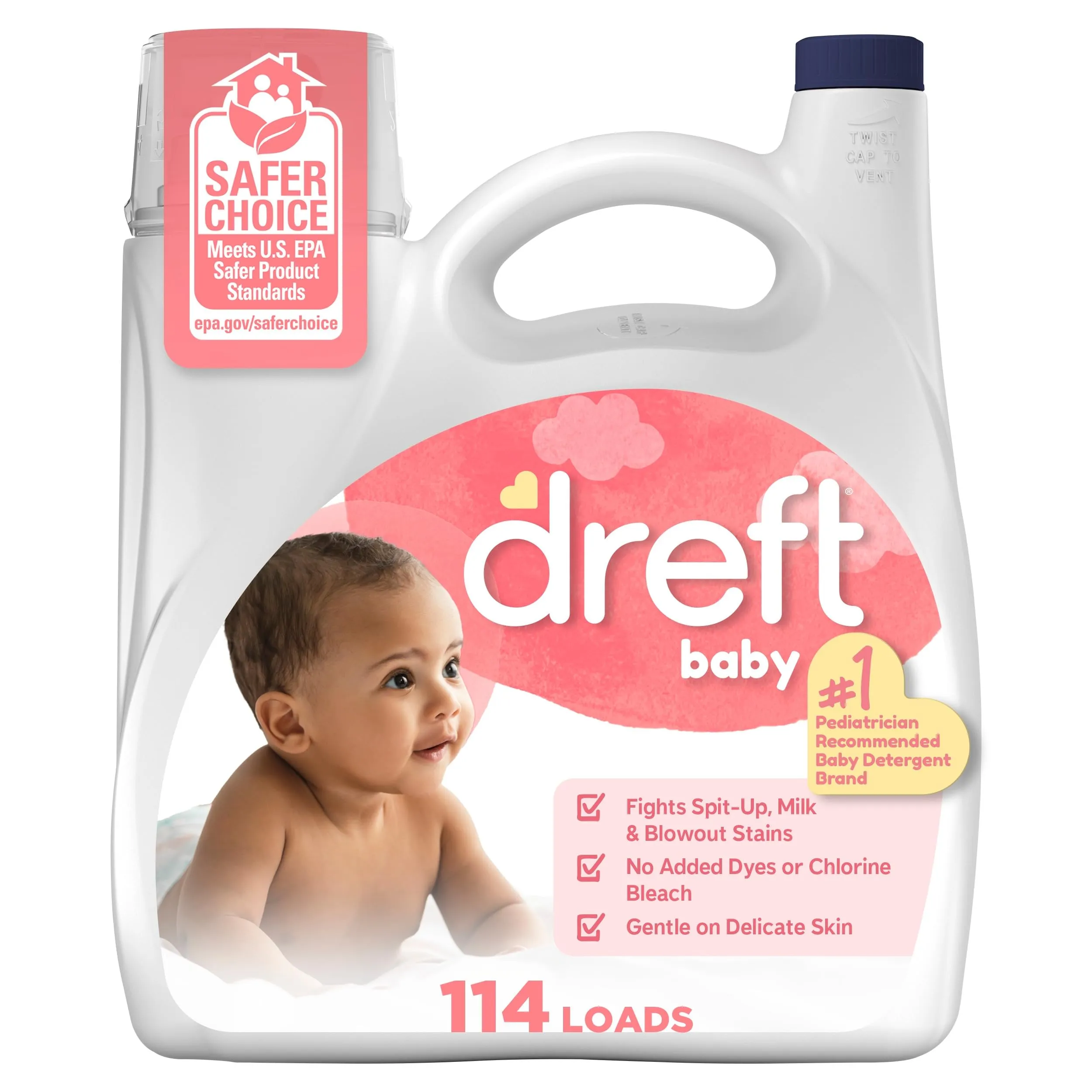 Baby laundry detergent for newborn clothes and cloths