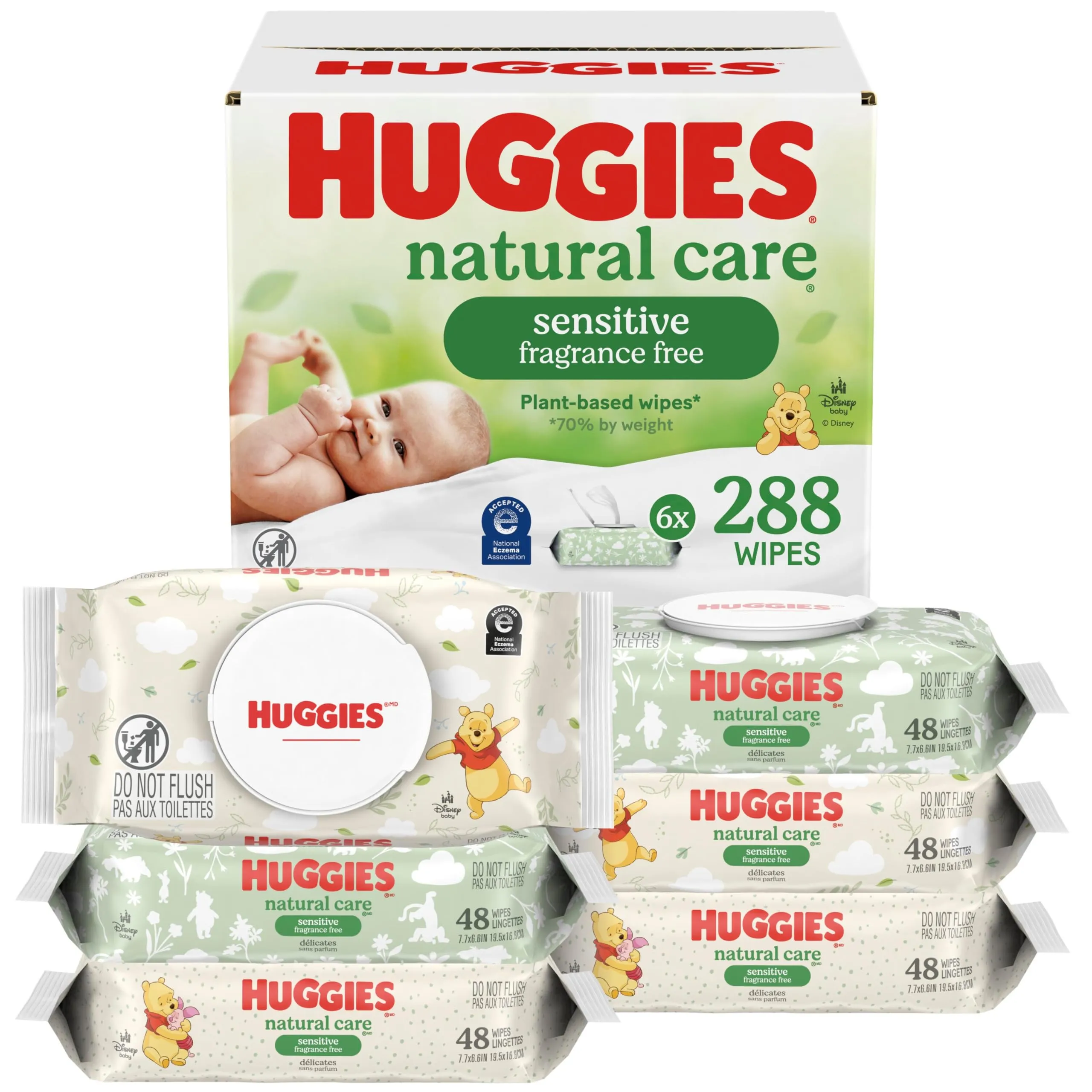 Fragrance-free baby wipes for newborn diaper changes