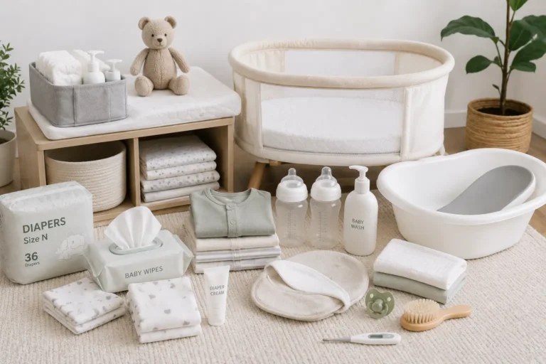 Minimalist newborn essentials