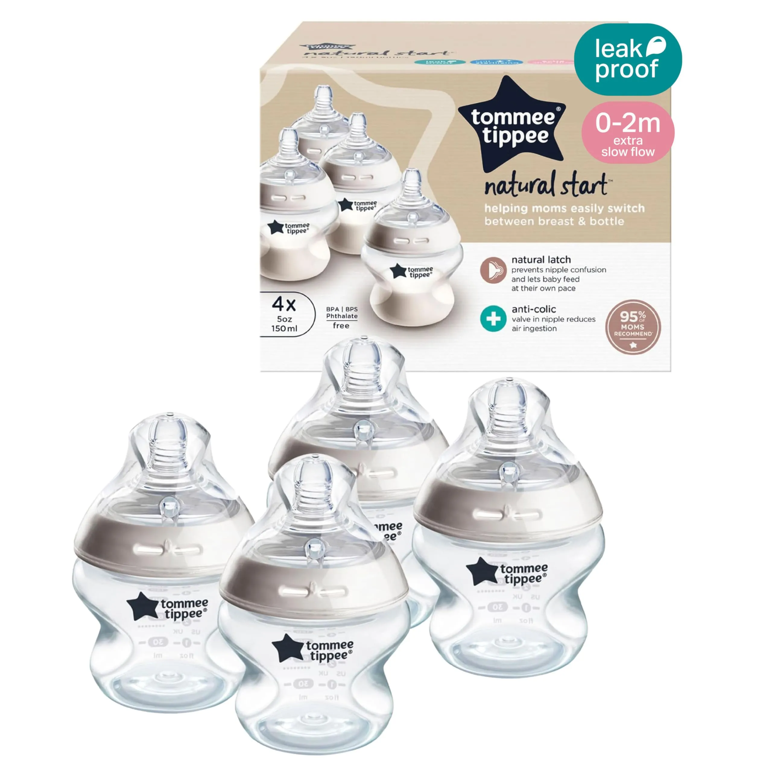 Newborn baby bottles for first 3 months feeding setup