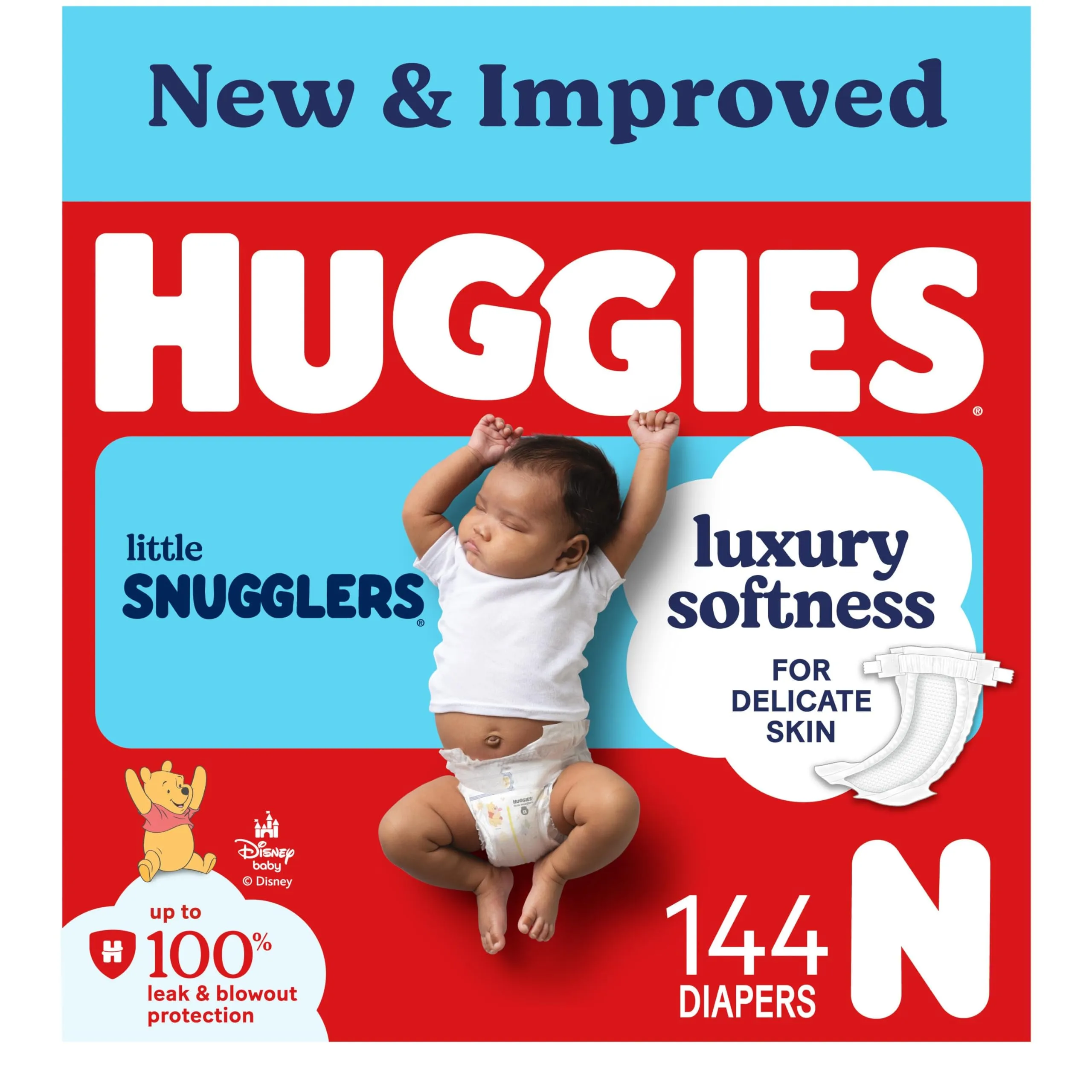 Newborn diapers size N for first diaper changes