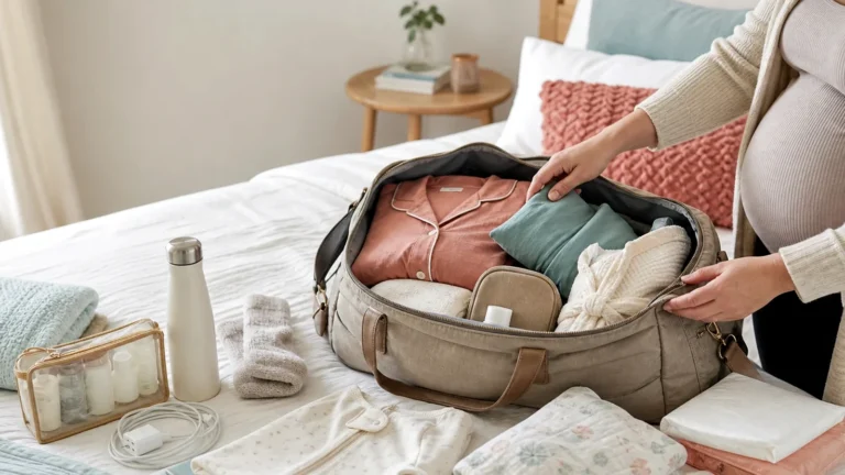 Hospital bag must haves arranged for labor and delivery